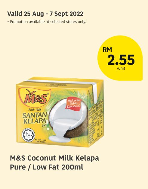 M&S coconut milk on sale