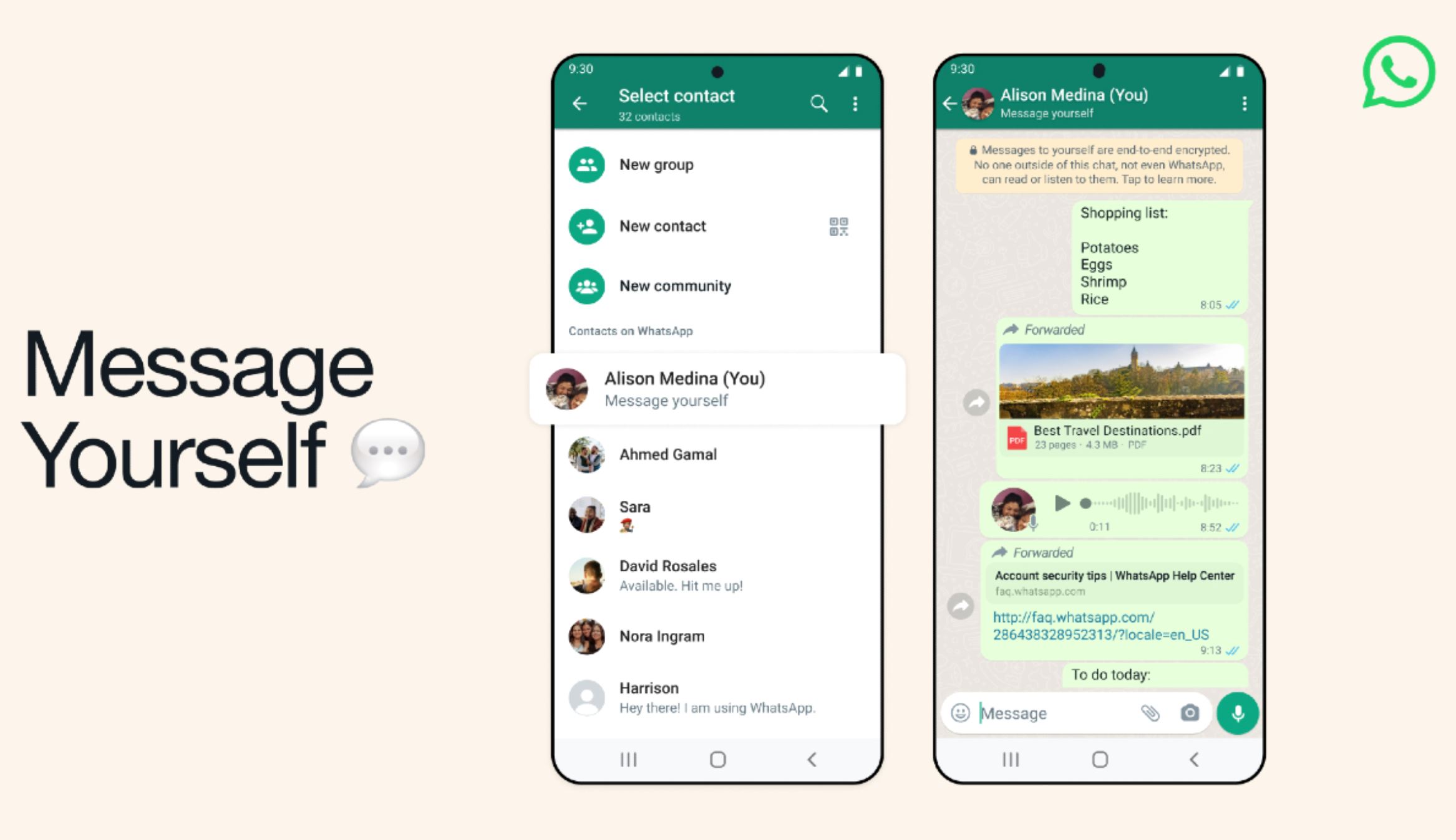 WhatsApp新功能:发信息给自已! | Goxuan