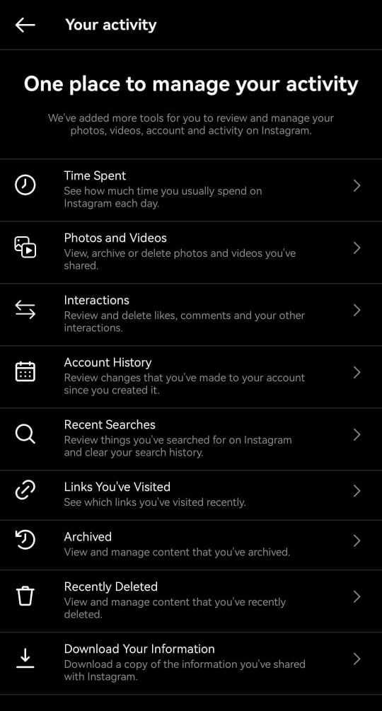 cara nak cari gambar lama kita pernah like di instagram