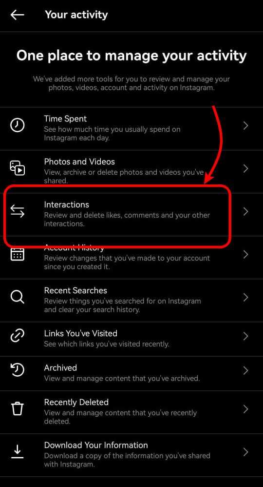 cara nak cari gambar lama kita pernah like di instagram