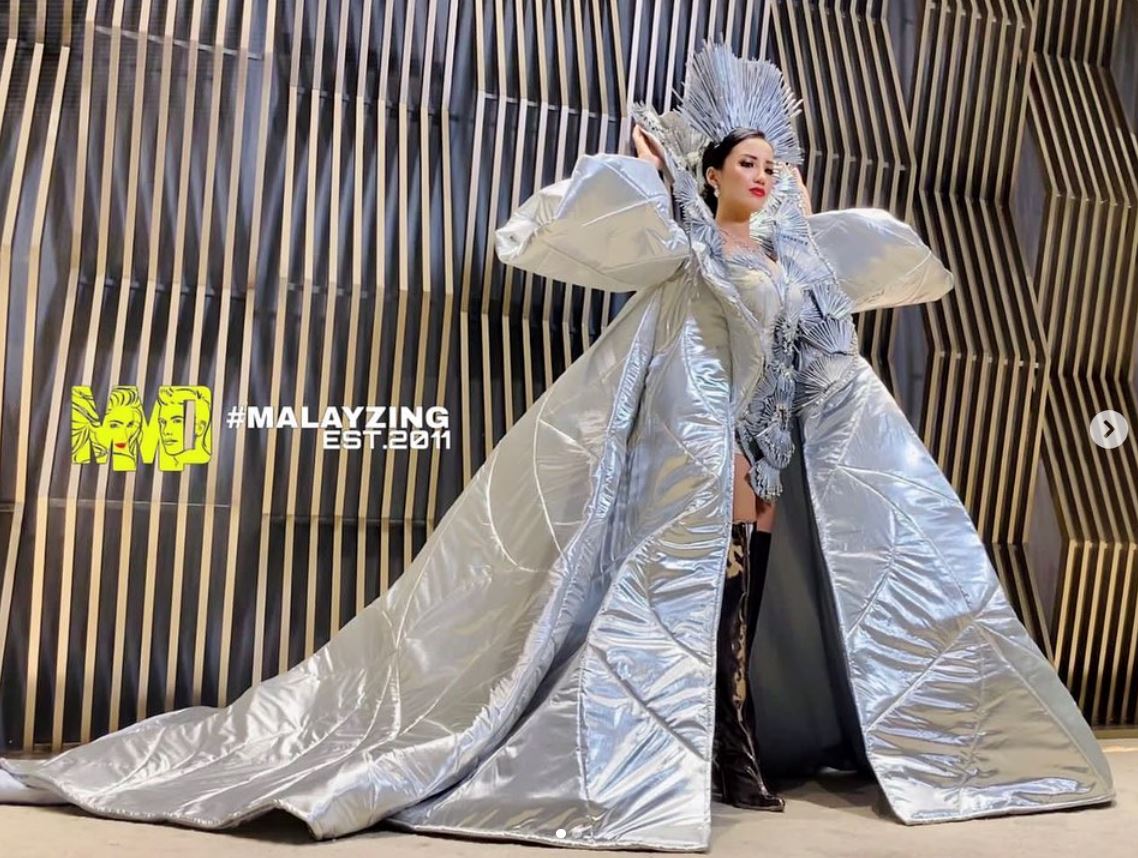 cantik betul kostum miss universe malaysia, inspirasi gunung kinabalu!