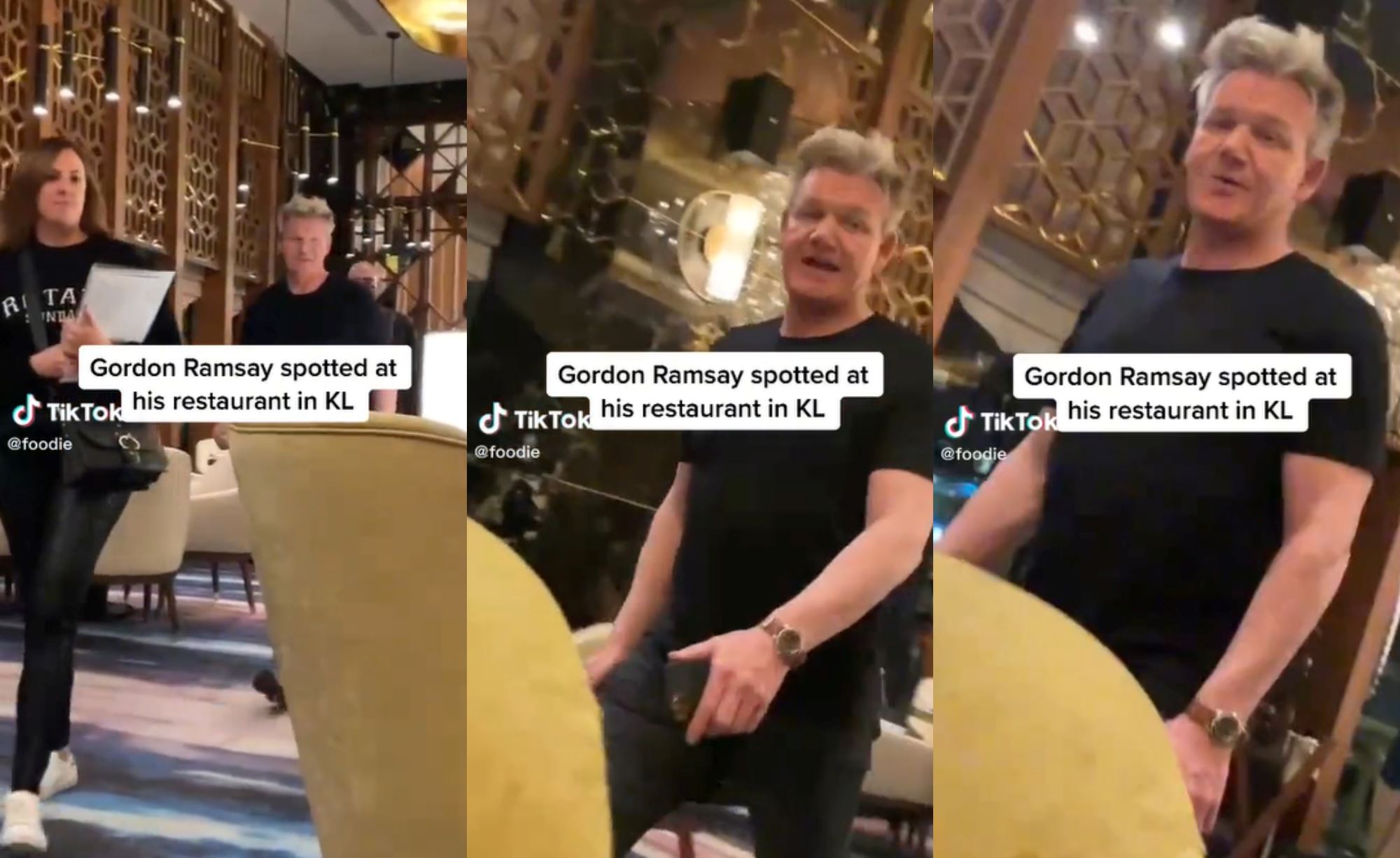 “he’s doing spot check!” gordon ramsay spotted visiting his restaurant in kl