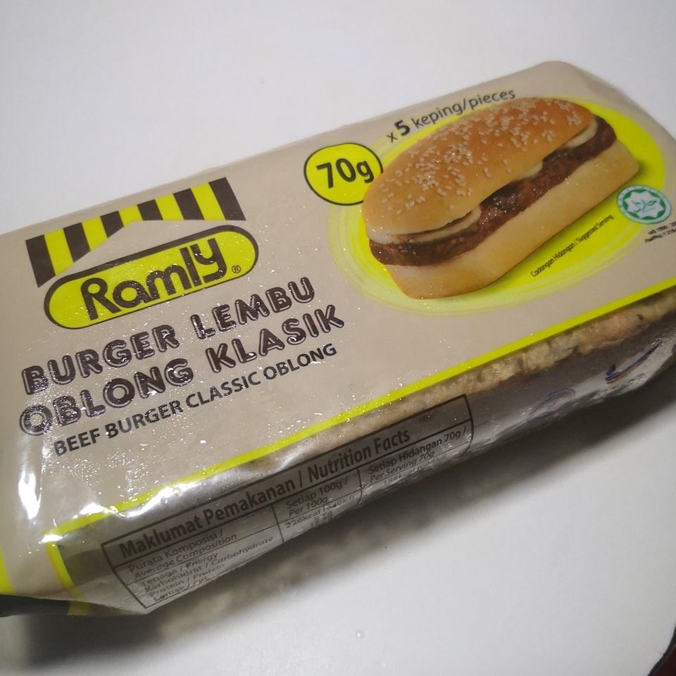 cara buat burger prosperity sendiri di rumah, jimat dan boleh tambah 