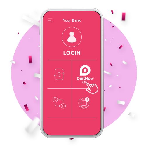 Launch mobile banking or e-wallet app
