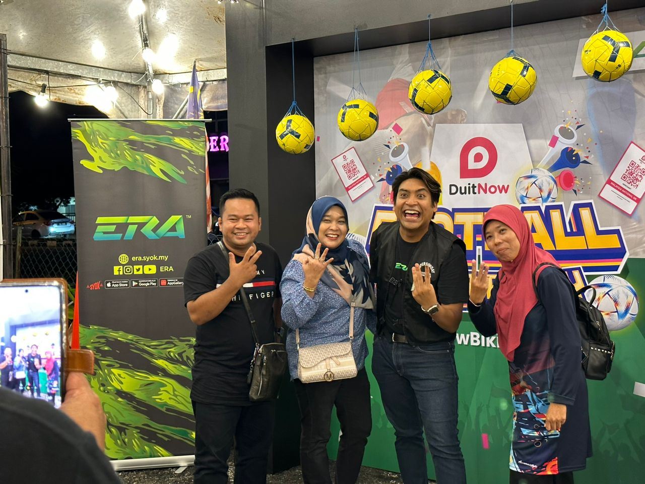 Haniff Hamzah turut sertai DuitNow Football Fever Party sempena perlawanan piala dunia