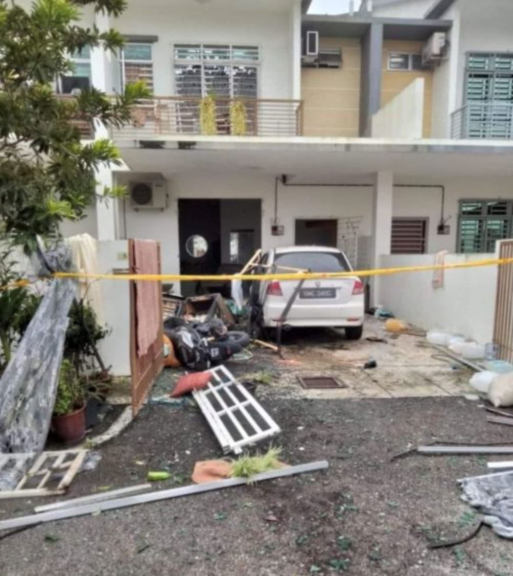 wanita di pulau pinang cedera tong gas meletup masa memasak