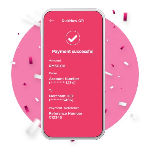 Receive payment confirmation