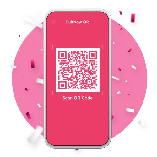 Scan merchant’s DuitNow QR