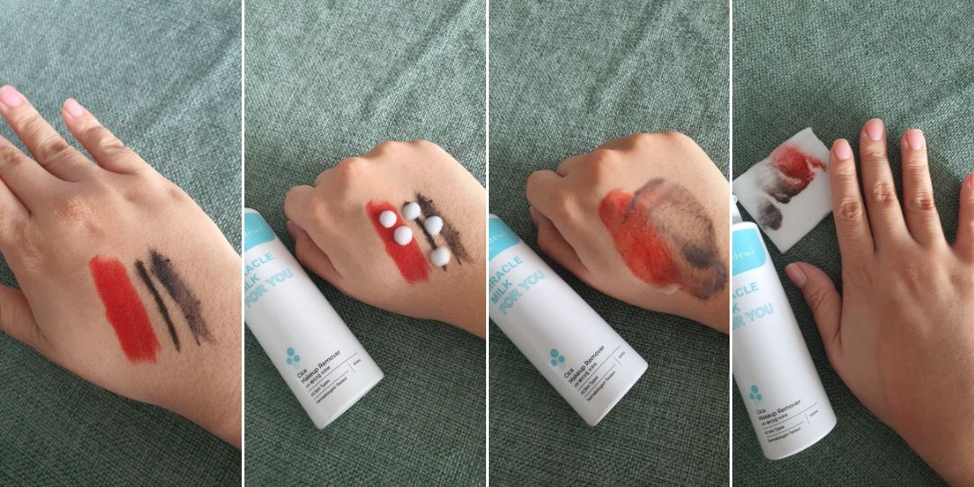 Wonderdewi Cica makeup remover test