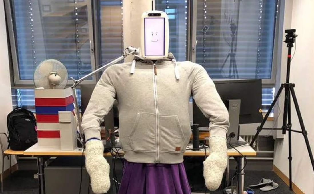 researchers have created a robot that gives human-like hugs for lonely people