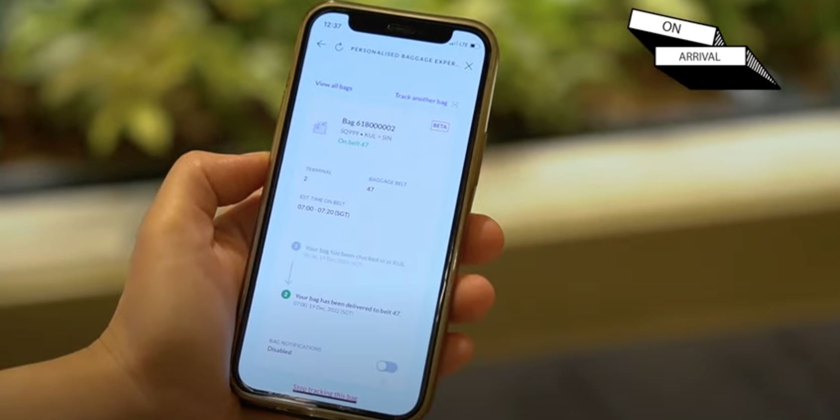 lapangan terbang changi di singapura perkenal alat penjejak bagasi