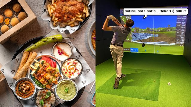 Bersukan golf indoor sambil bersantai di Golf Arena