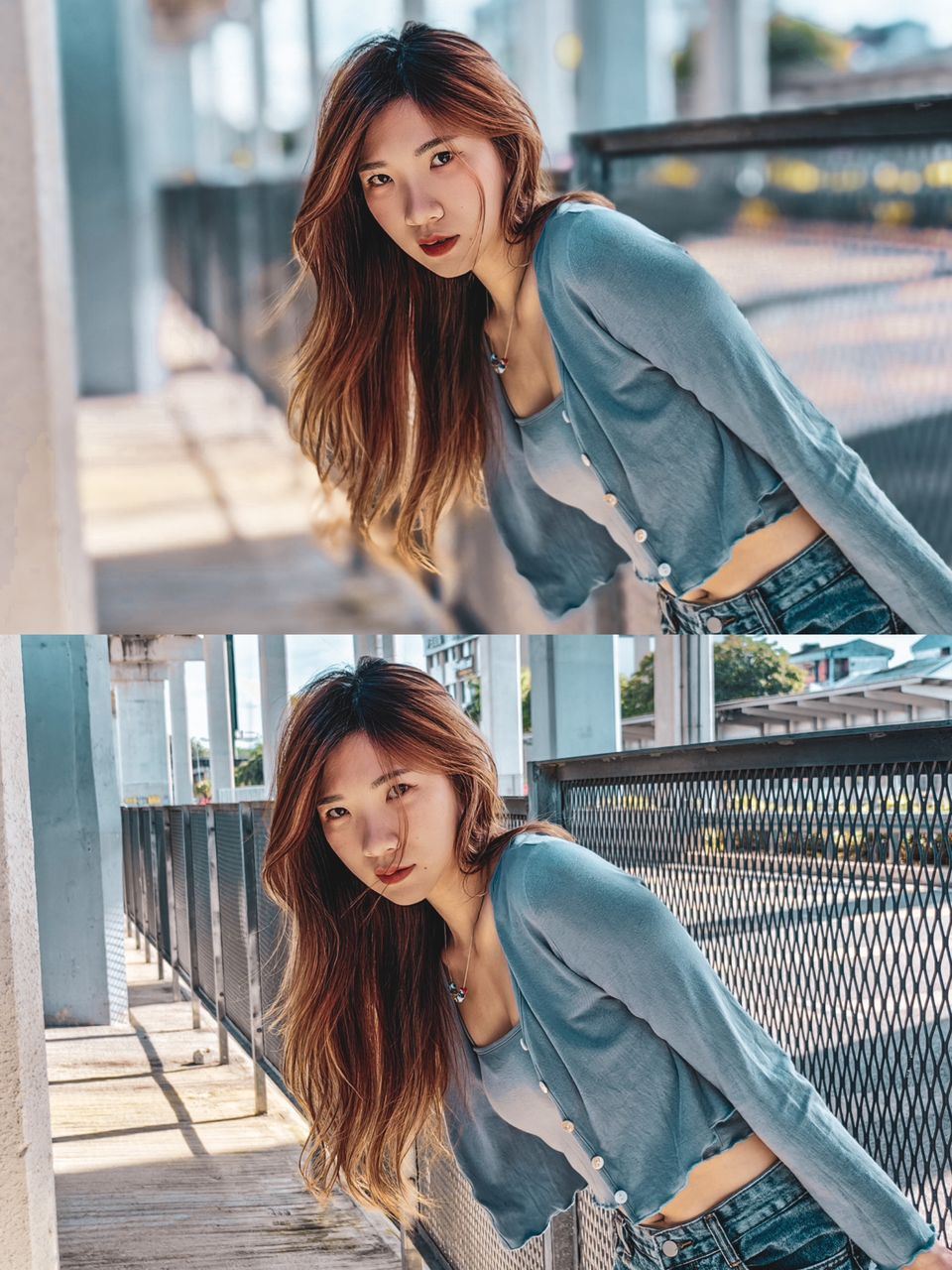 Chinese woman posing for photo