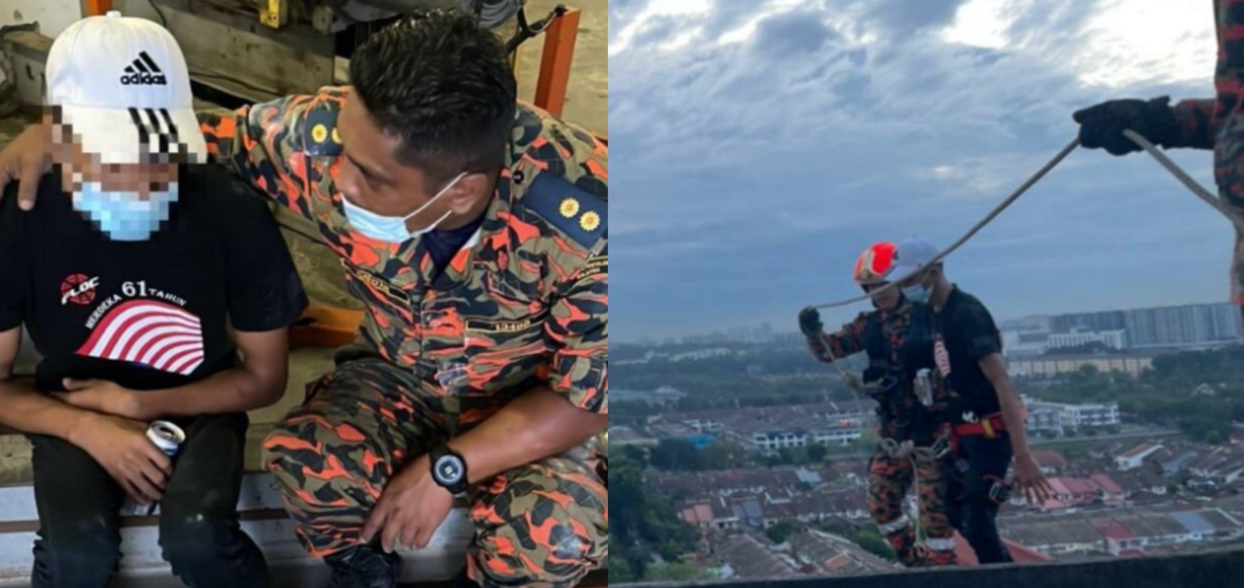 teman wanita tak angkat telefon, lelaki cuba terjun pangsapuri - “lebih 4 jam kita cuba pujuk lelaki berkenaan”