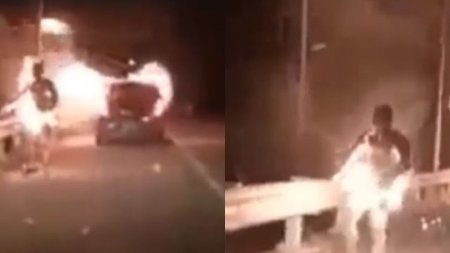 lelaki bertindak bakar diri, terminum petrol akibat kecewa bekas teman wanita curang