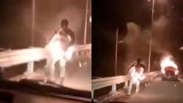 lelaki bertindak bakar diri, terminum petrol akibat kecewa bekas teman wanita curang