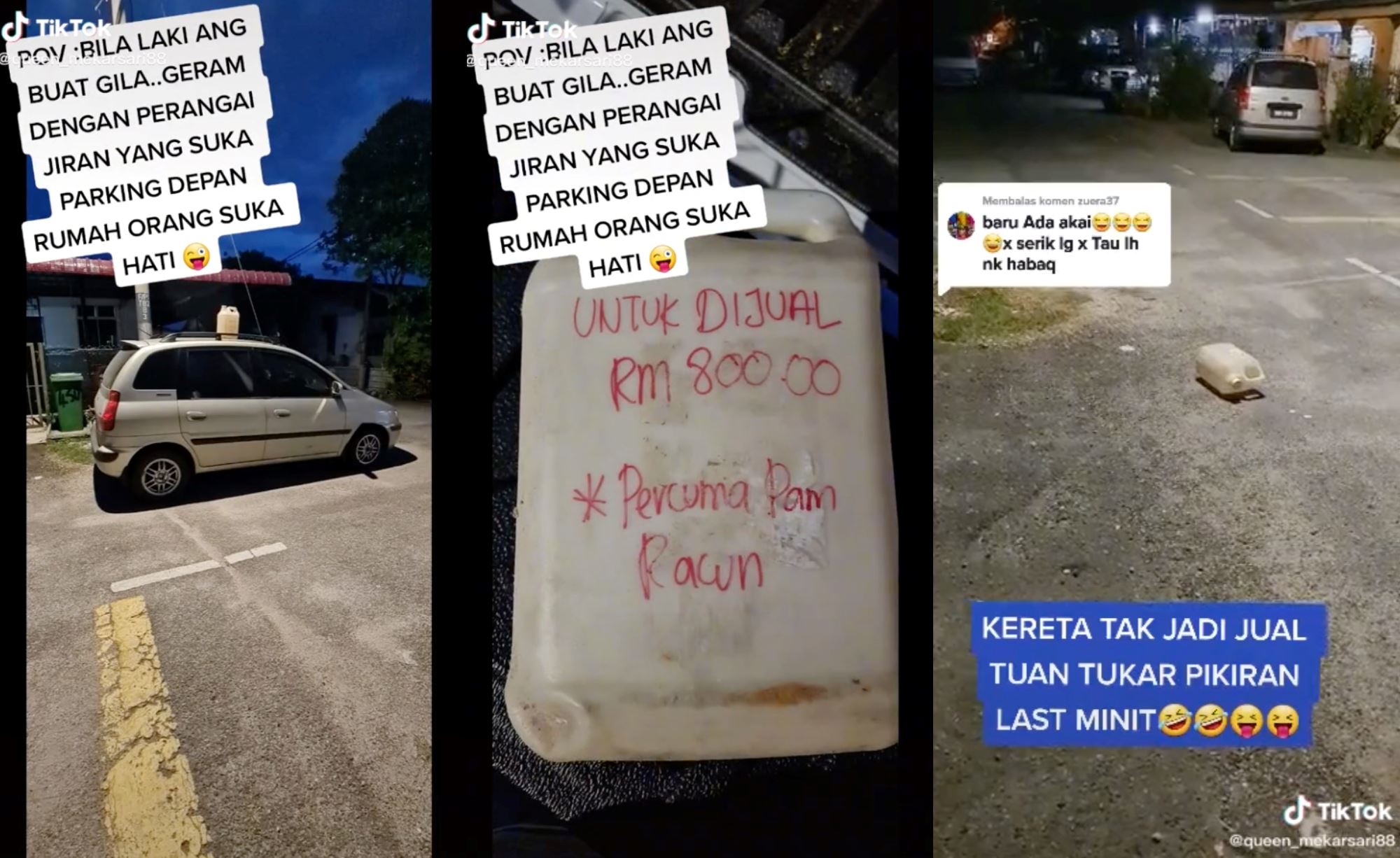 couple put “for sale” sign on neighbor’s car because they always park in front of their house