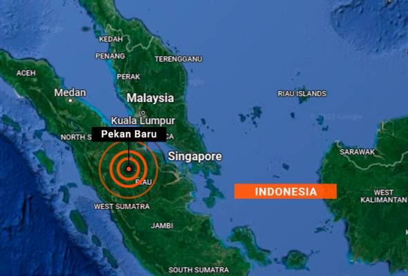 gempa 6.2 magnitud landa indonesia, gegaran dirasai hingga ke malaysia