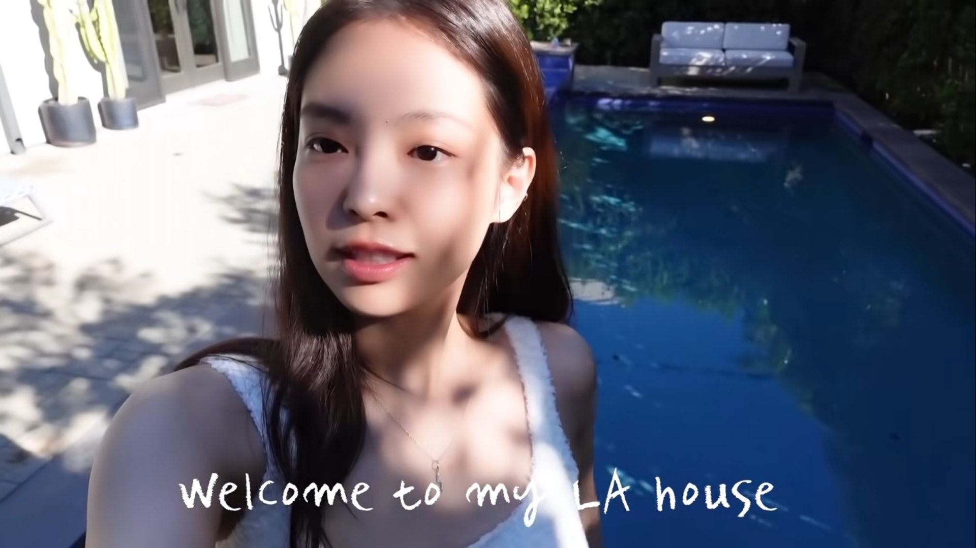 【影片】jennie公开美国大屋❗️有私人泳池呢🔥