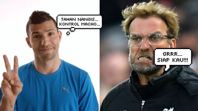 Sergio Aguero Dan Jurgen Klopp
