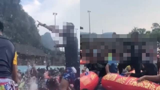 taman tema air sesak, polis siasat video viral papar pengunjung seronok berjoget dan tidak jaga sop
