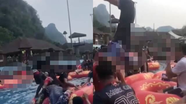 taman tema air sesak, polis siasat video viral papar pengunjung seronok berjoget dan tidak jaga sop