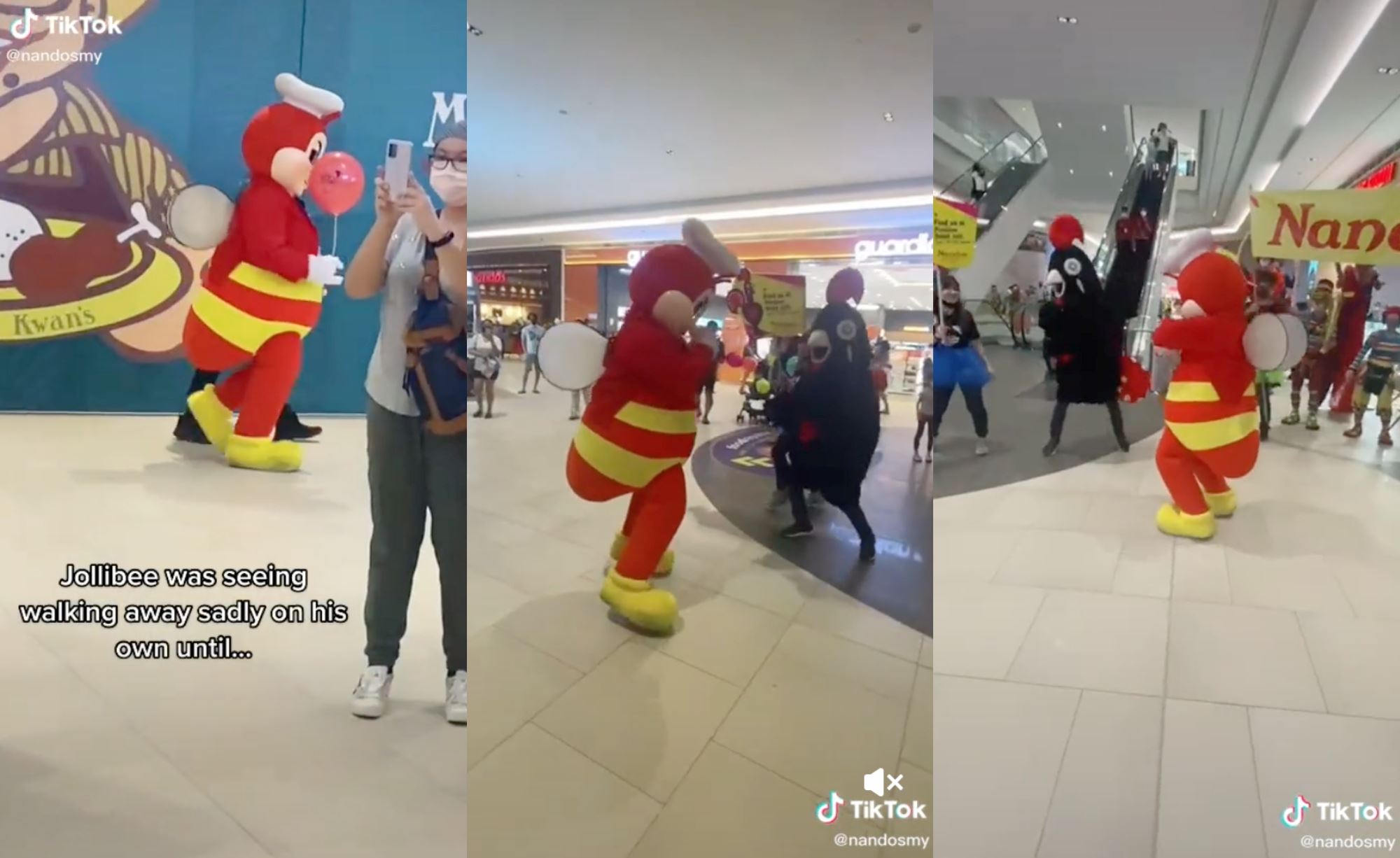 jollibee and nando’s mascots challenge each other in epic dance battle!