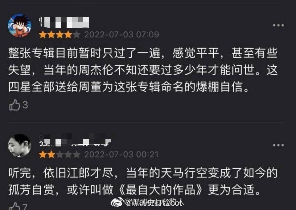 【娱乐】周杰伦新专辑未发豆瓣先开分？黑粉打一星评：江郎才尽！