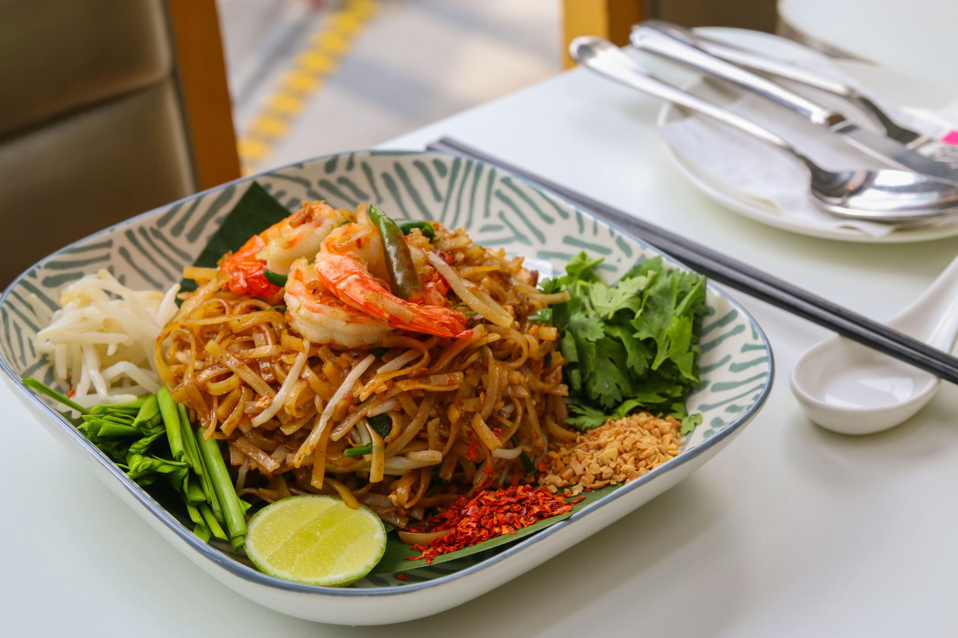 Pad Thai noodles at WXYZ restaurant in Aloft KL Sentral