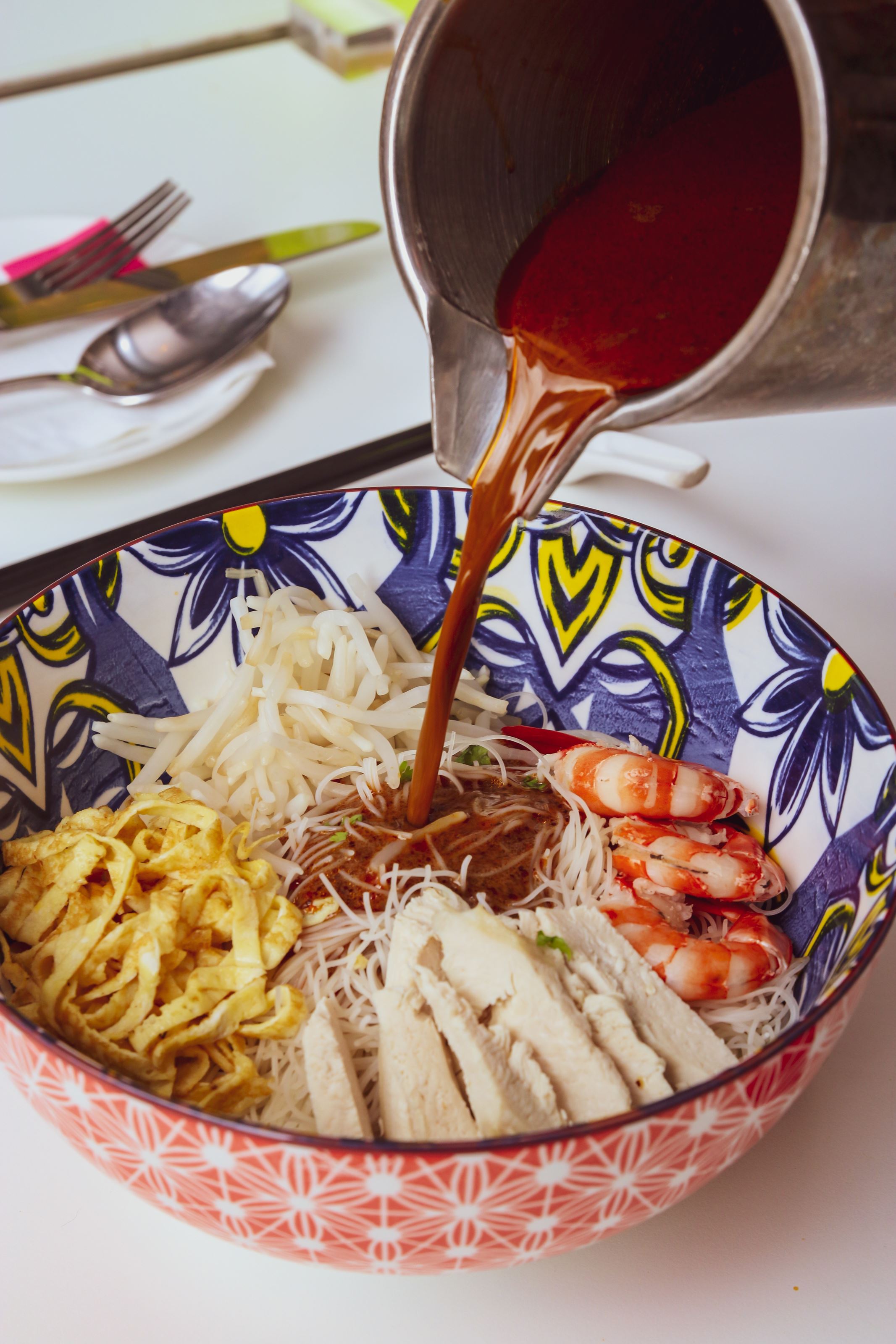 Sarawak Laksa at WXYZ restaurant in Aloft KL Sentral