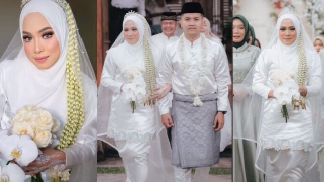 tercapai juga 'dream wedding'! pengantin indonesia seronok dapat pakai baju pengantin stail malaysia