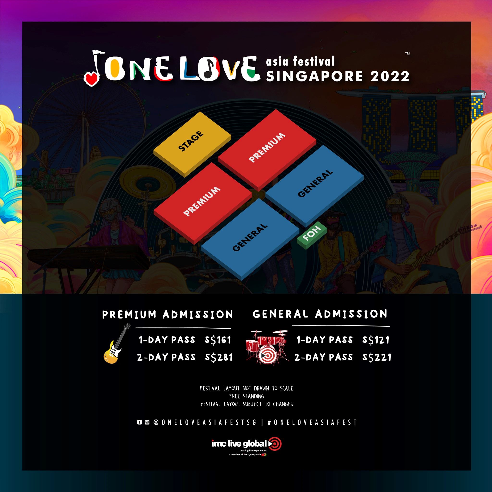 亚洲首场结合音乐与生活的大型音乐节	one love asia festival强势回归