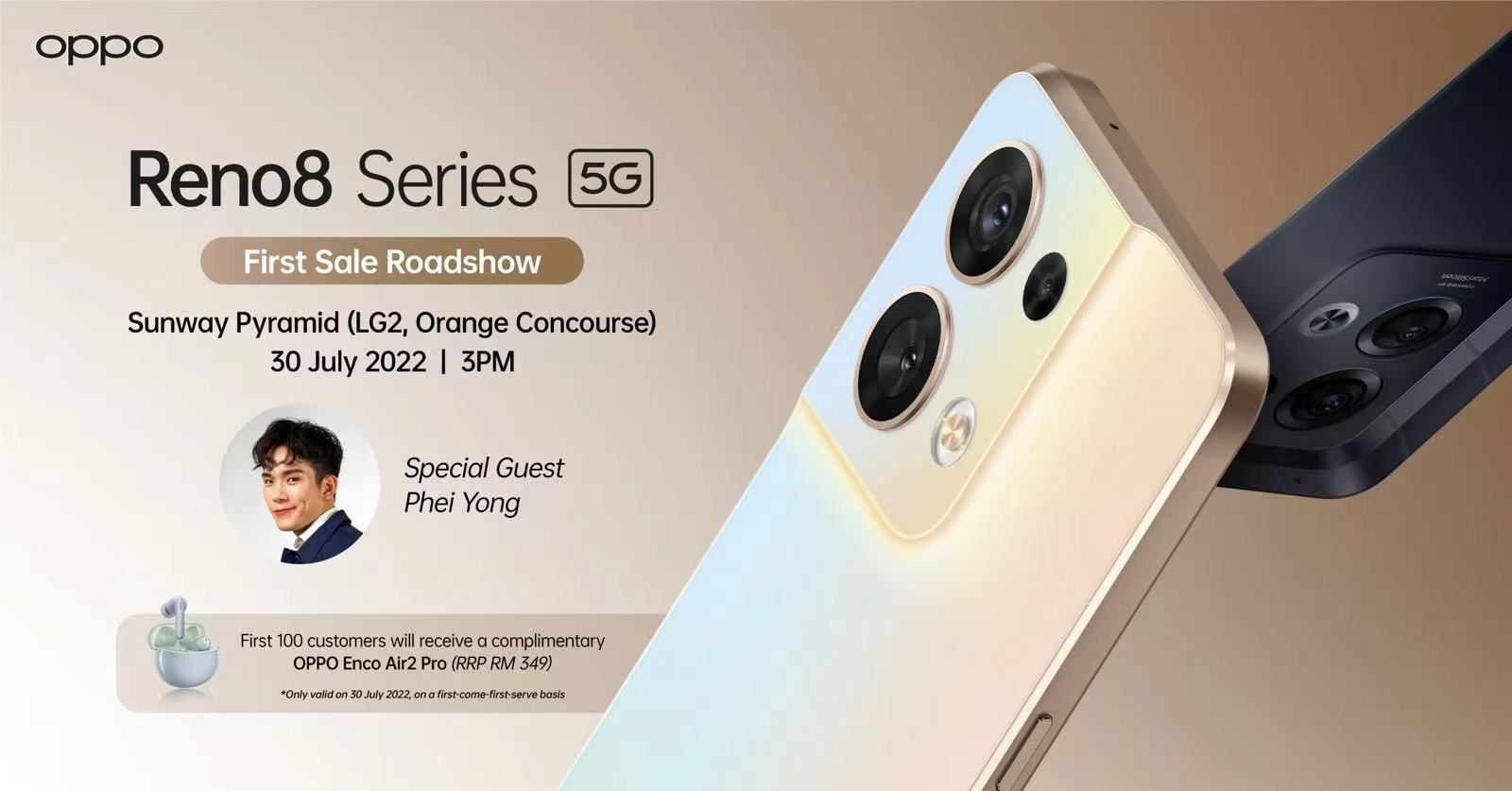Ganjaran OPPO Roadshow Reno8 Series 5G! di Sunway Pyramid