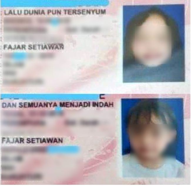 dua beradik jadi perhatian gara-gara nama unik mereka