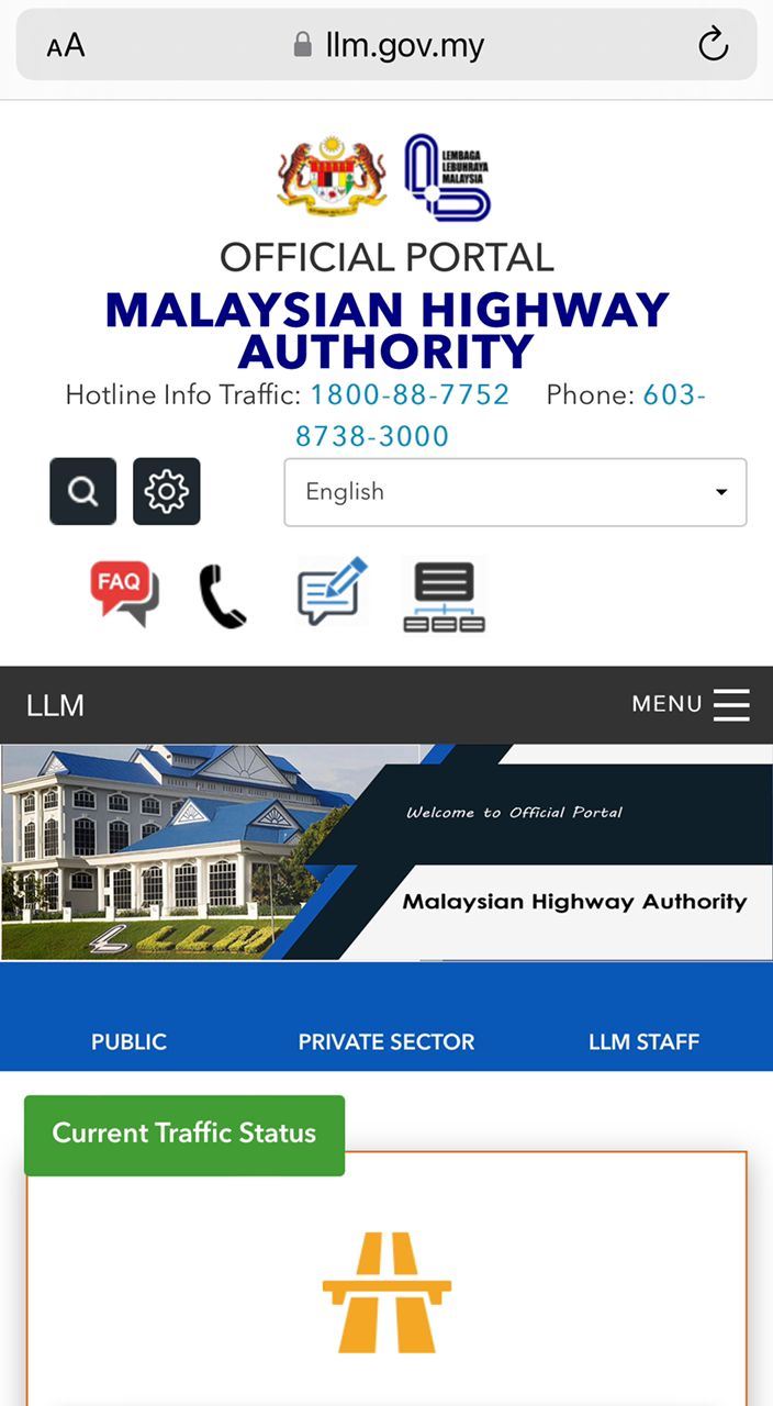 🚗 上网查看全马路况 | 让你避开塞车路段 🛣️ 