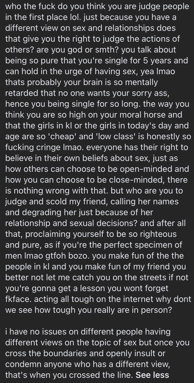 kl人很随便？大马男狂言遭炮轰！