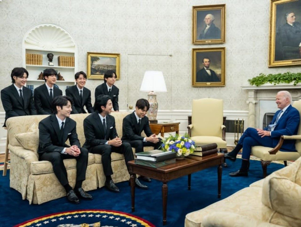 bts bawa mesej positif, adakan perbincangan bersama presiden as