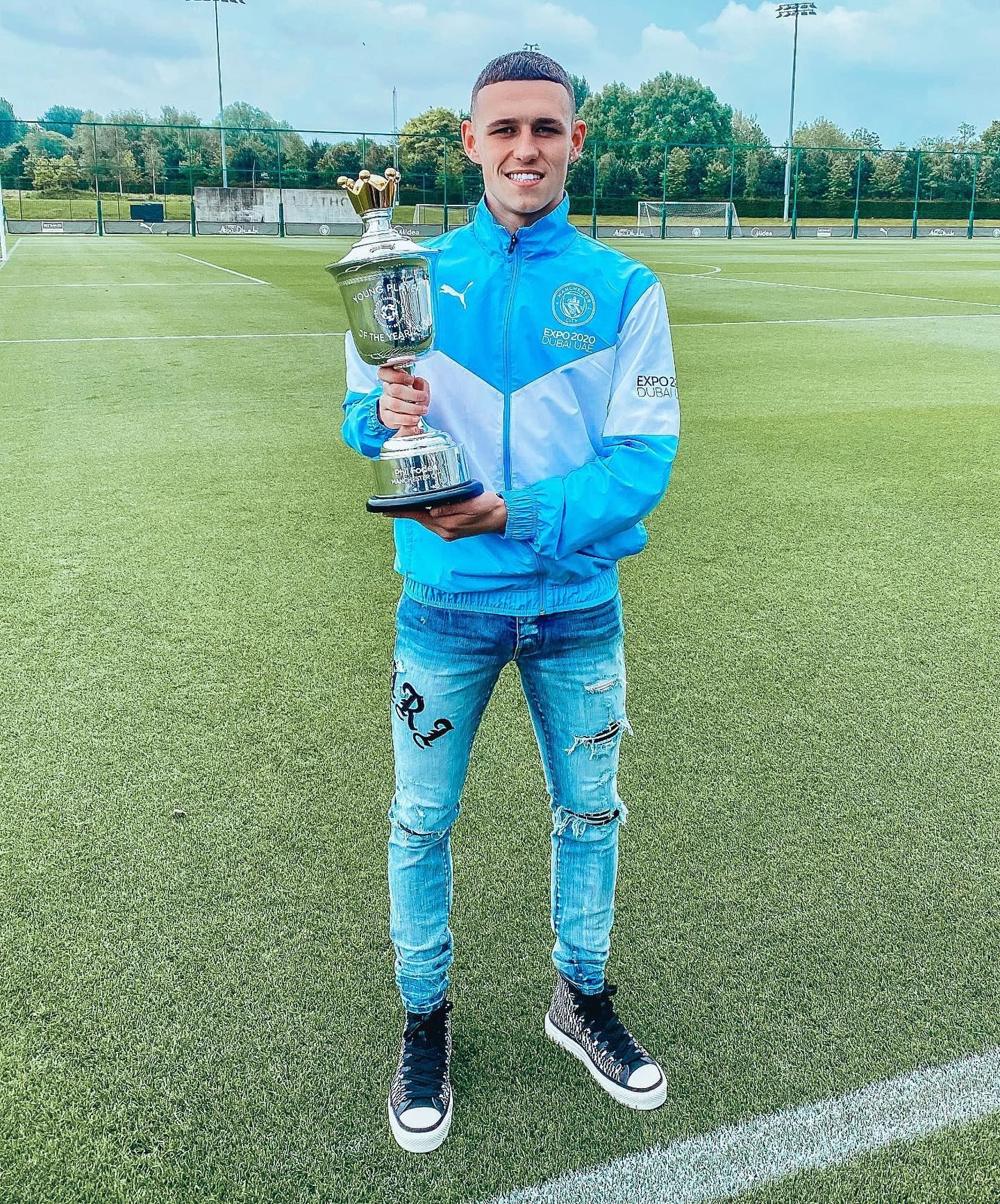 mo salah dan phil foden pemain terbaik pfa!