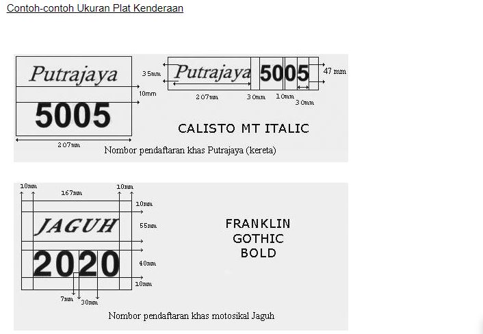 guna plat ‘fancy’? awas, denda dan penjara menanti!