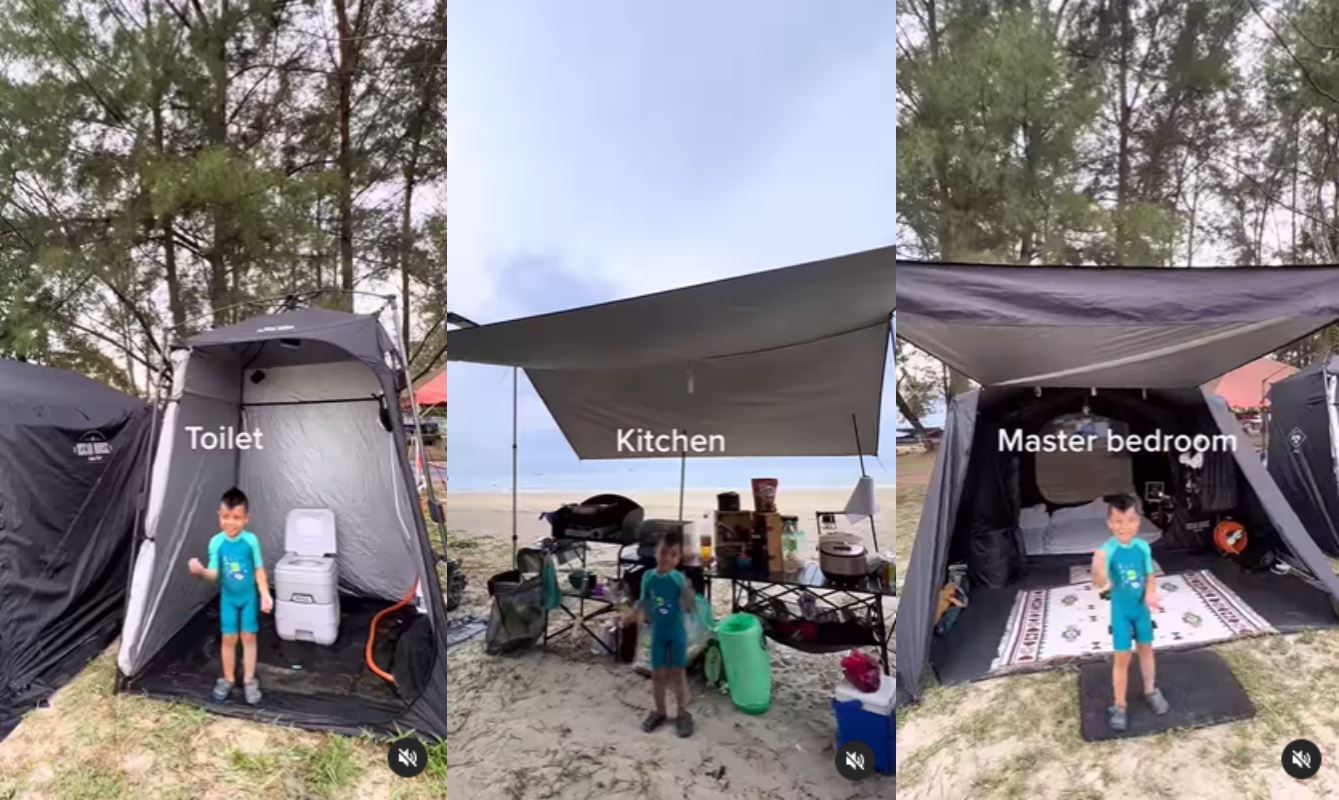 ramai cemburu lihat khemah betty rahmad, siap ada tandas!