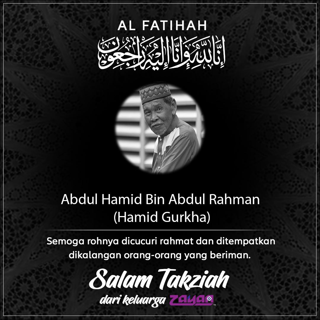 hamid gurkha disahkan meninggal dunia pada usia 90 tahun