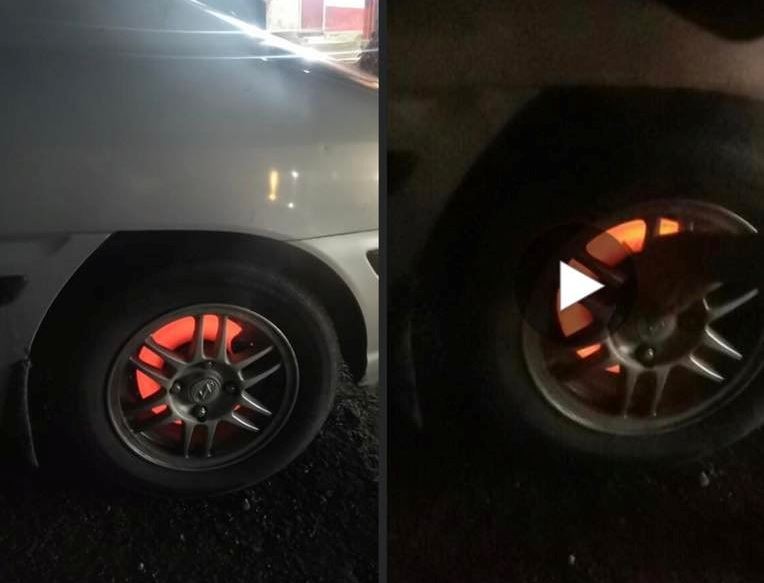 brek cakera sampai merah berasap bila lalu jalan di sabah ini