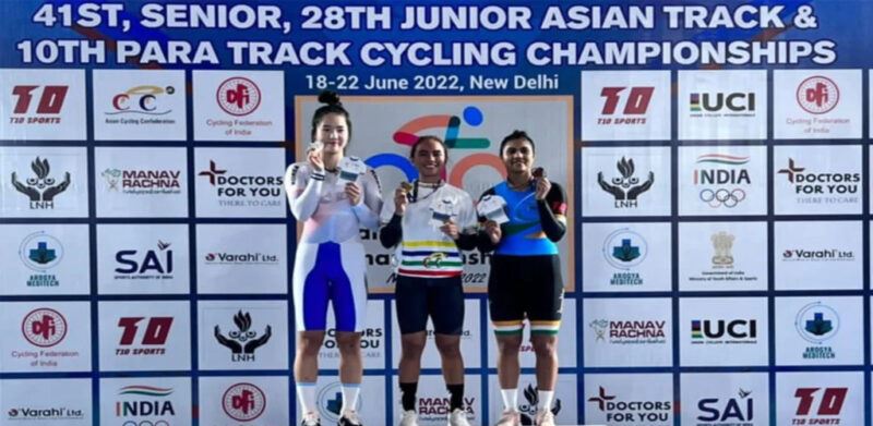 nurul izzah lakar sejarah, rangkul emas dalam kejohanan berbasikal trek asia di new delhi