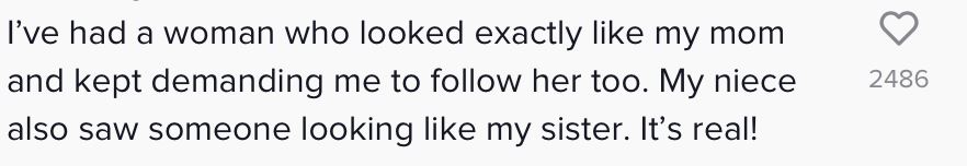 【趣闻】女儿不敢回房：像妈妈的女人叫我跟着她！网友揭超恐怖经历！