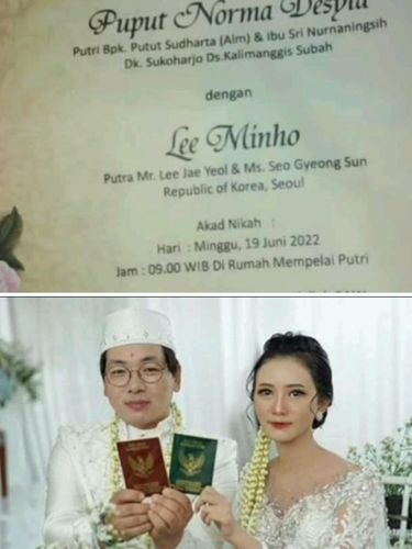 viral wanita indonesia kahwin dengan lee min ho