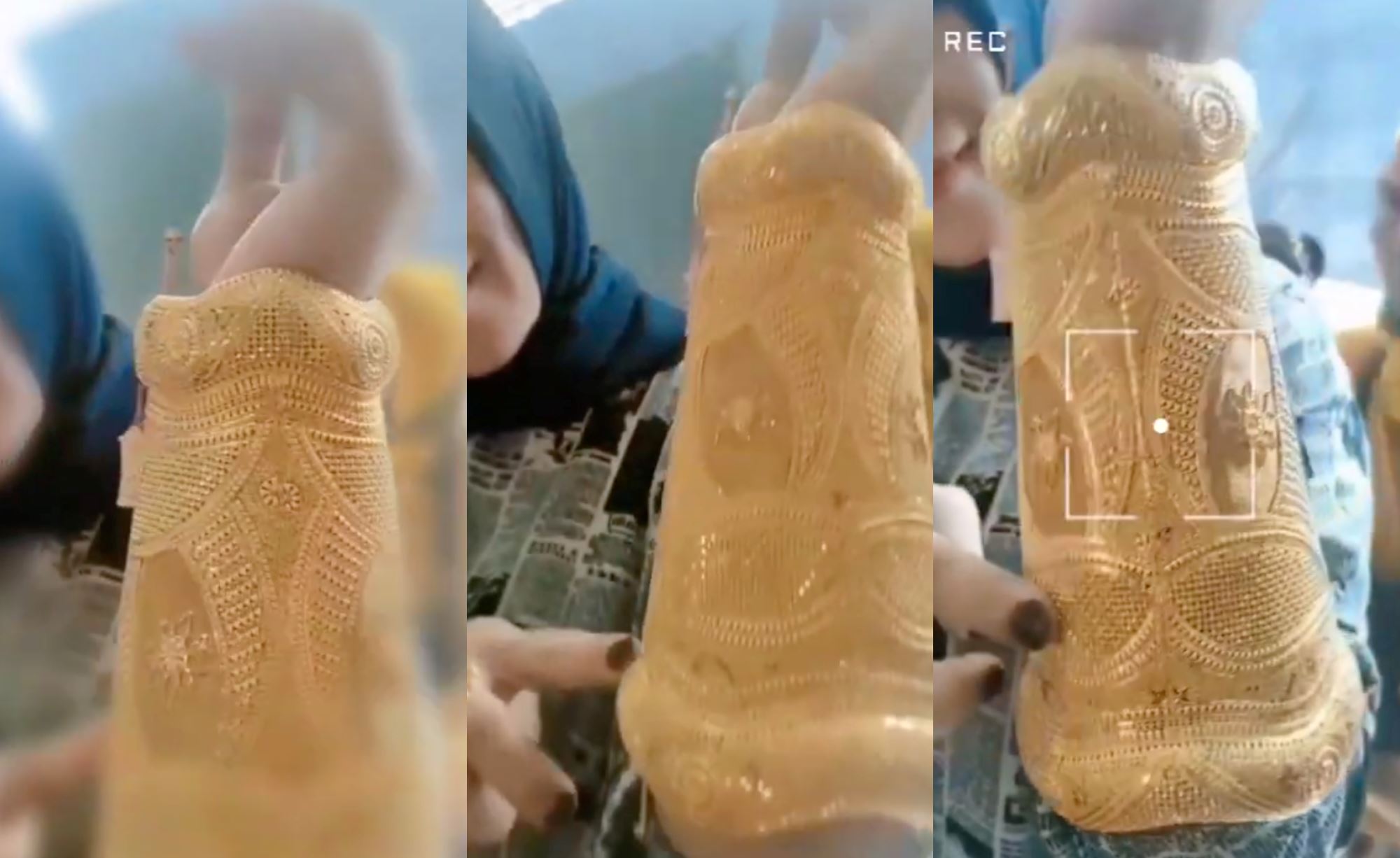 video of woman showing off gold bracelet that looks like thanos’ gaunlet went viral, netizens amused