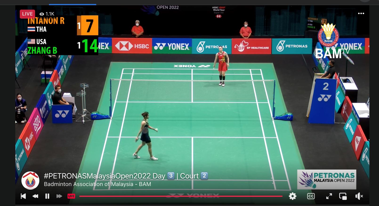 【大马羽球公开赛】没去现场？在这里也能看live比赛🏸️