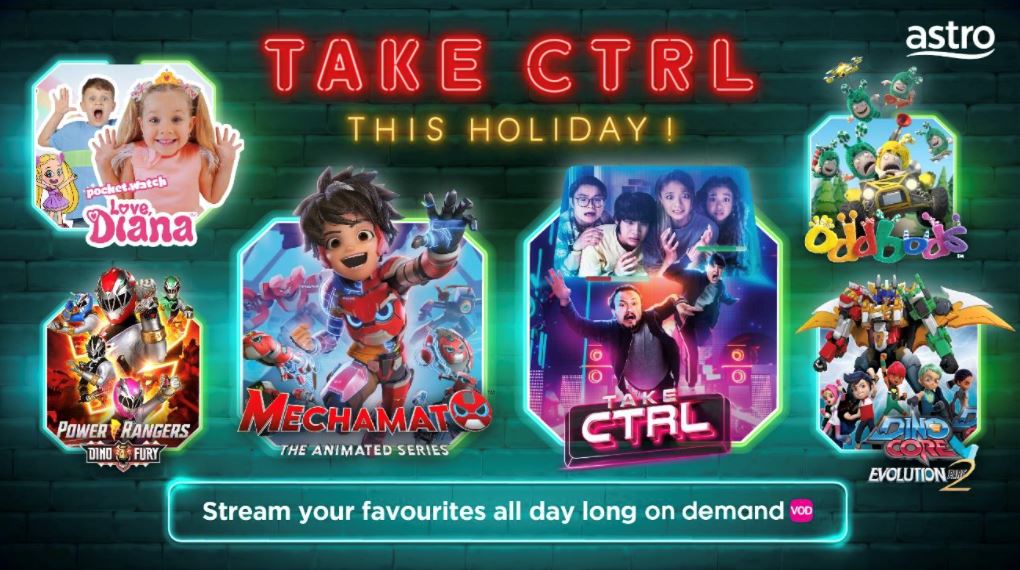 cuti sekolah lebih meriah dengan pelbagai hiburan popular kanak-kanak, eksklusif di astro