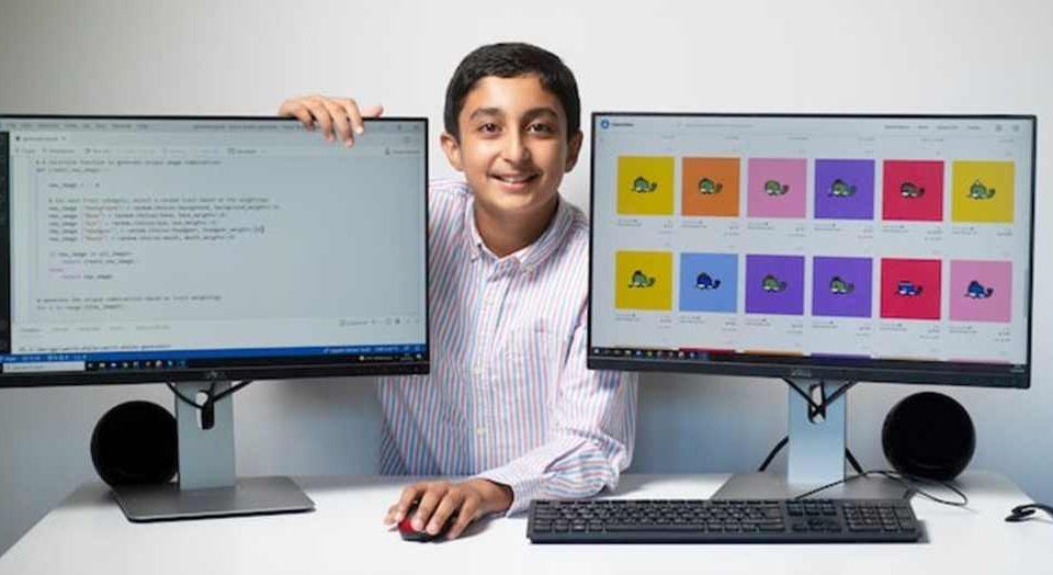 kecil-kecil cili padi, kanak-kanak 12 tahun jual karya seni di nft raih untung rm4.1 juta