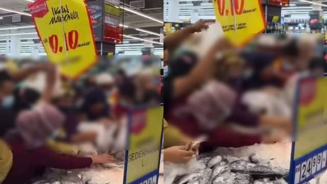pelanggan berebut beli ikan 10 sen seekor sehingga abai sop, netizen risau berlaku kluster baharu